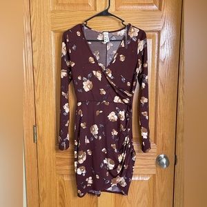 Floral wrap dress